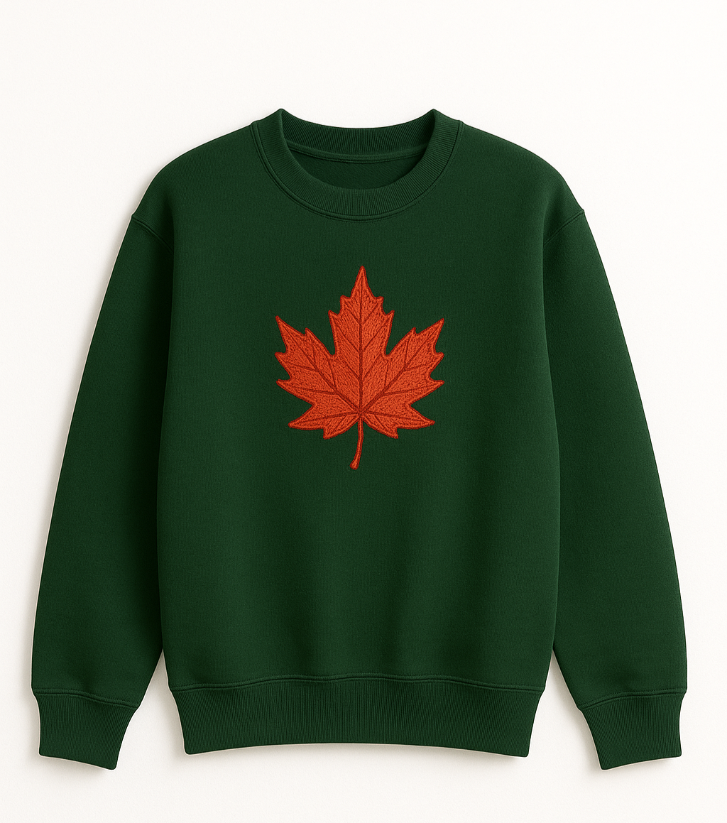 Leaf Crew Neck Sweatshirt